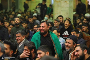 مراسم عزاداری ایام فاطمیه در مسجد اعظم قم‎‎