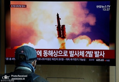 تصاویر/ حضور کیم جونگ‌ اون در رزمایش توپخانه ای