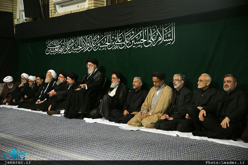 آخرین شب مراسم عزاداری حضرت اباعبدالله الحسین(ع) با حضور رهبر معظم انقلاب
