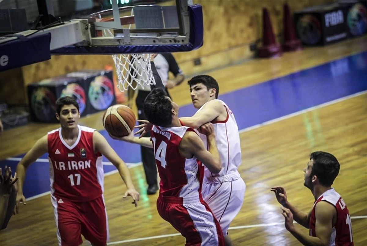 پیروزی تیم ملی بسکتبال نوجوانان مقابل اردن