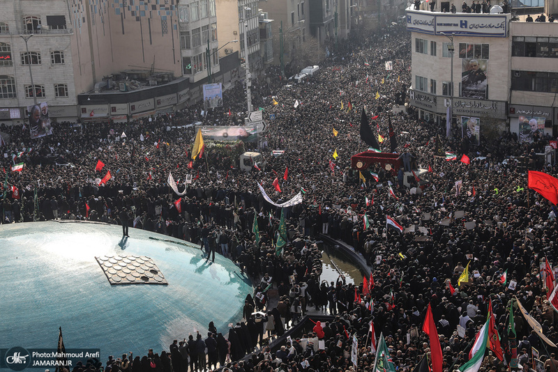 حضور میلیون ها تهرانی در تشییع پیکر مطهر سردار قاسم سلیمانی - 3