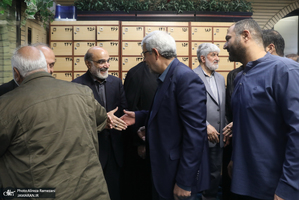 مراسم گرامیداشت شهید علی لاریجانی در مسجد بلال صدا و سیما