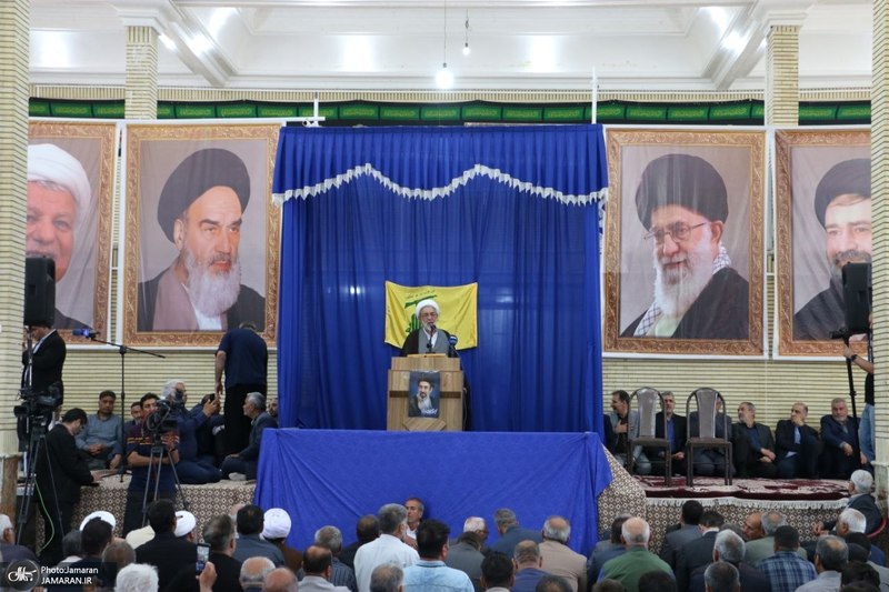 مراسم سی و هفتمین سالگرد بزرگداشت امام خمینی (س) در روستای خیارج استان قزوين