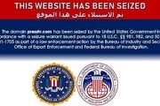 Message on websites of Iranian, regional TVs claims ‘domain seizure by US govt.’