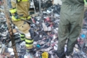 حادثه در تهران/ 2 کشته بر اثر انفجار و آتش‌سوزی در بازار گل محلاتی + تصاویر و فیلم