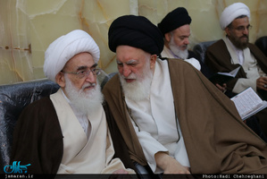 مراسم هفتمین روز درگذشت آیت الله ابن الرضا(ره) در مسجد اعظم قم