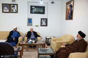 دیدار صلاح زواوی سفیر سابق فلسطین با سید حسن خمینی