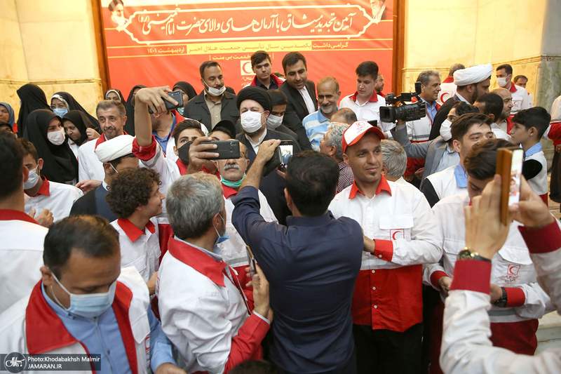 تجدید میثاق اعضا و مسئولان هلال‌احمر با آرمان‌های امام خمینی (س)