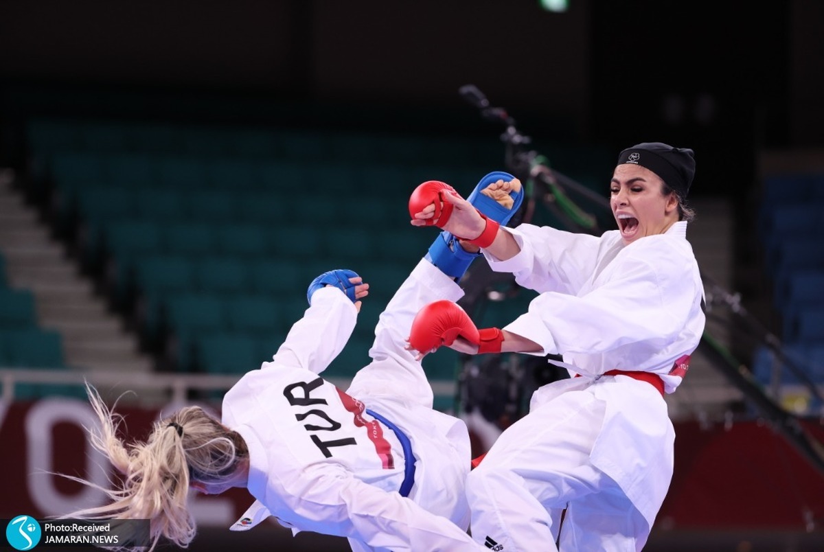 کاراته المپیک 2020 توکیو| سارا بهمنیار از صعود به نیمه‌نهایی بازماند+ عکس و ویدیو