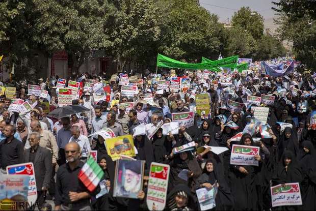 حضور مردم فارس در راهپیمایی روز قدس تقدیر شد