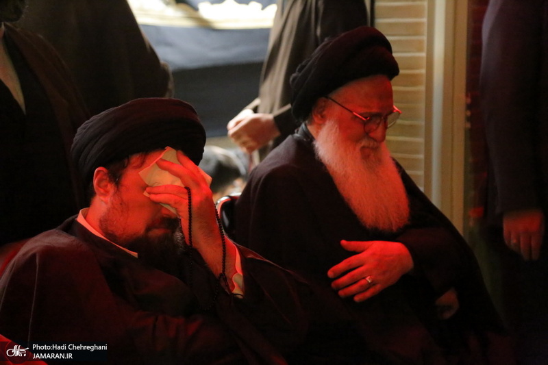 حضور سید حسن خمینی در مدرسه علمیه آیت الله العظمی خوانساری(ره)