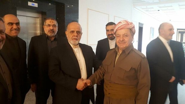 دیدار سفیر ایران در عراق با مسعود بارزانی