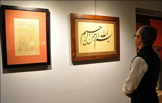 نمایشگاه خط و نقاشی هنرمند قزوینی گشایش یافت