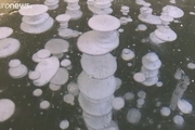 حباب‌های یخ زده از جنس متان
