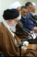 دیدار دست‌اندرکاران کنگره بزرگداشت آیت‌الله مصطفی خمینی(ره) با رهبر معظم انقلاب 