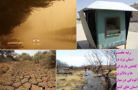 تداوم کم آبی و آلودگی هوا در استان یزد  حالا نوبت گرماست