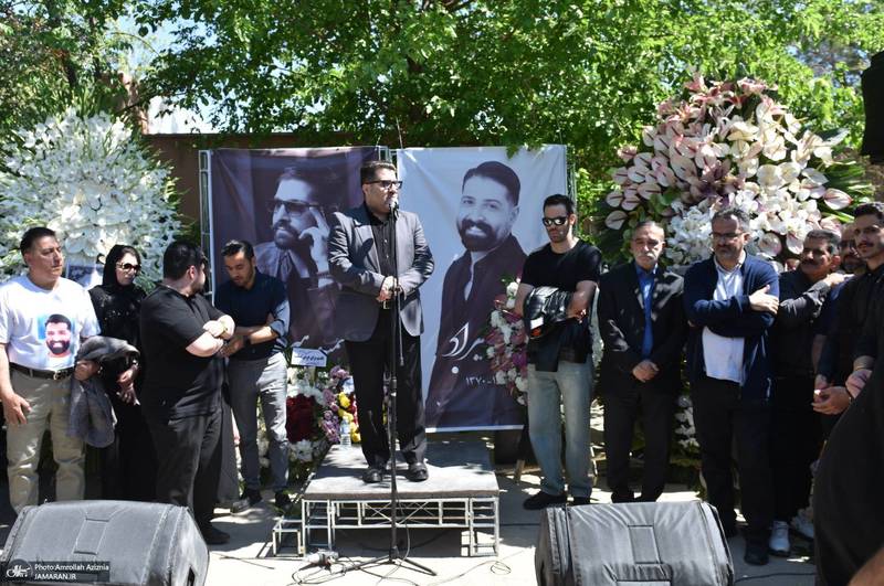 مراسم چهلمین روز درگذشت حمید هیراد در بهشت زهرا