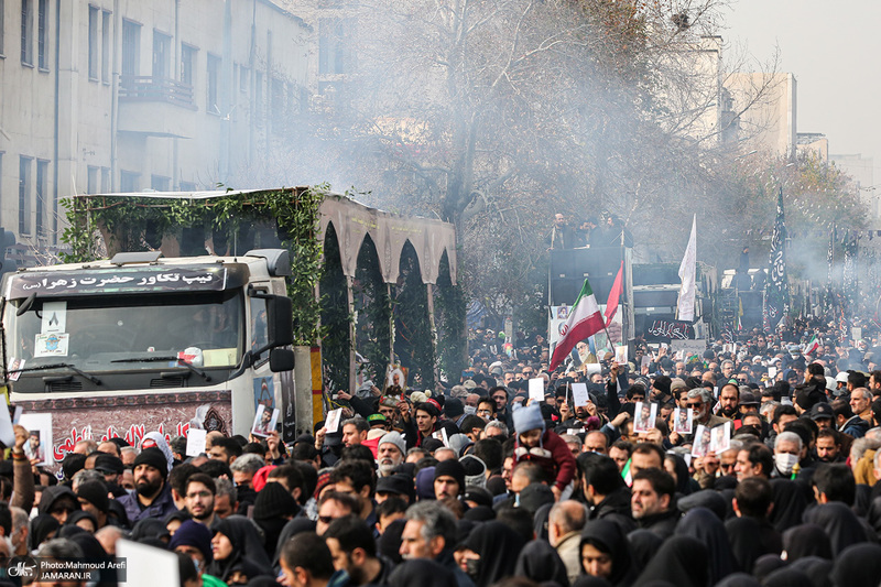 مراسم تشییع 200 شهید گمنام دفاع مقدس در تهران -2