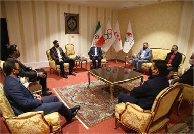 دیدار رئیس فدراسیون دو ومیدانی بلاروس با دبیر کل کمیته ملی المپیک
