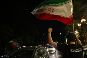 کارزار محاکمه عوامل آمریکایی - صهیونی در حمله به کودکان میناب در مقابل دفتر سازمان ملل