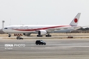 عکس هواپیمای نخست وزیر ژاپن در فرودگاه مهرآباد تهران
