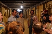 بازدید بشار اسد و همسرش از تونل مرگ در نزدیکی دمشق+ تصاویر