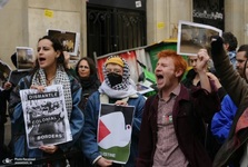دانشجویان حامی غزه در دانشگاه جورج واشنگتن با پلیس درگیر شدند