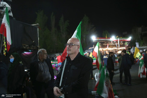 پنجاه و پنجمین شب اجتماع پر شور مردم در میدان تجریش