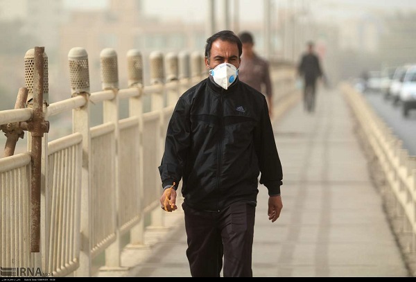 تداوم گرد و غبار در آسمان خوزستان برای چهارمین روز متوالی