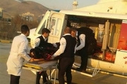 انتقال بیمار ویژه با امداد هوایی در حاشیه کرج - چالوس