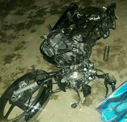 واژگونی مرگبار موتورسیکلت درجاده سراب - اردبیل
