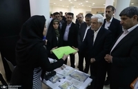 عارف از نمایشگاه محصولات دانش‌بنیان و فناورانه شرکت‌های عضو منطقه بین‌المللی نوآوری ایران بازدید کرد (9)