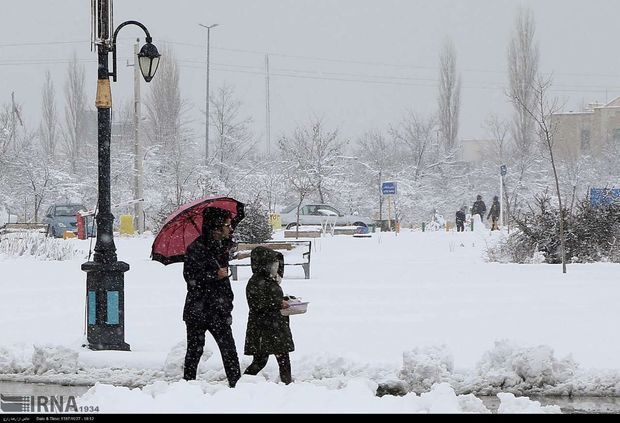 بارش برف سنگین مدارس اغلب مناطق زنجان را به تعطیلی کشاند