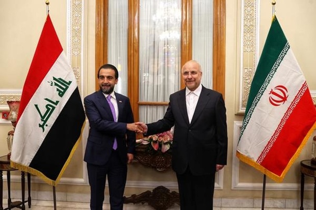 قالیباف: ایران پشتیبانی لازم از دولت و پارلمان عراق را خواهد داشت/ رییس مجلس عراق: تلاش می‌کنیم مشکلات منطقه‌ای با دیپلماسی نیابتی حل شود