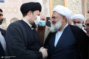 مراسم تشییع و خاکسپاری حجت الاسلام و المسلمین حسین اشرفی اصفهانی در حرم مطهر امام خمینی