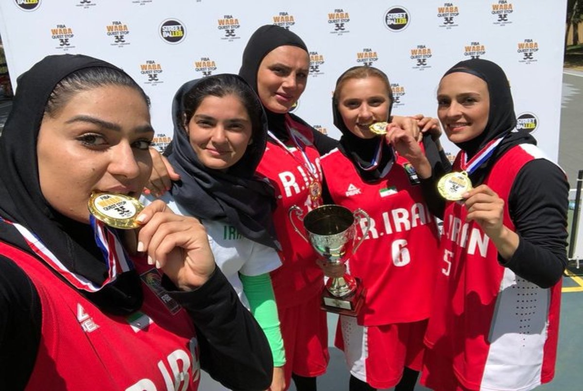 تیم بسکتبال سه‌نفره دختران با استقبال مسئولان به ایران بازگشتند