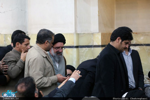 مراسم بزرگداشت آیت الله هاشمی رفسنجانی(ره) در مسجد اعظم قم-1