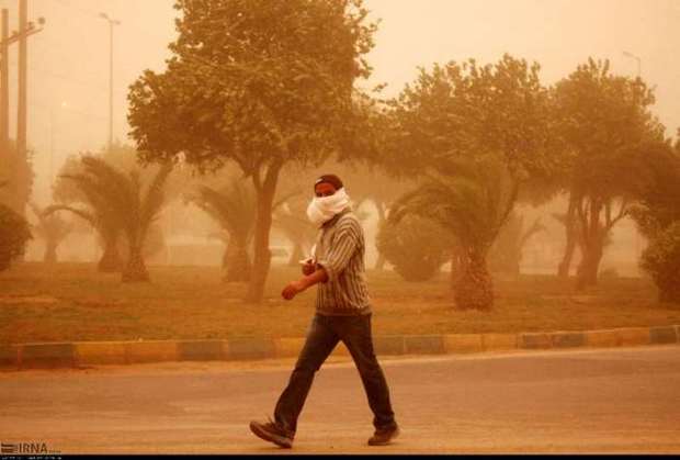 گرد و غبار نفس برخی نقاط خوزستان را گرفت