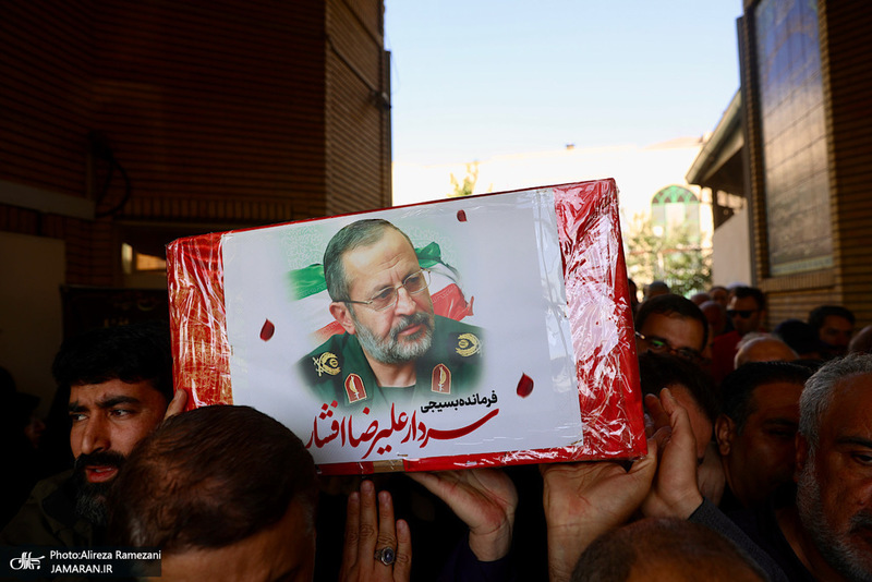 مراسم تشييع سردار عليرضا افشار