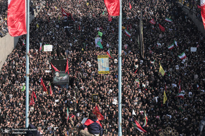 حضور میلیون ها تهرانی در تشییع پیکر مطهر سردار قاسم سلیمانی - 5