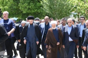 مراسم سی و هفتمین سالگرد بزرگداشت امام خمینی (س) در روستای خیارج استان قزوين
