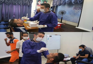 اعضای تیم پیکان تست کرونا دادند +عکس
