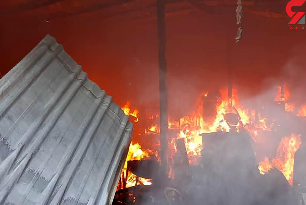 ویدئو/ آتش سوزی هولناک در شهرک صنعتی چهاردانگه