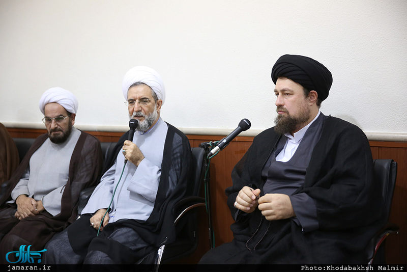 دیدار جمعی از روحانیون  با سید حسن خمینی 