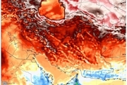 نقشه گرمای بی سابقه در زمستان 1402 ایران! + عکس