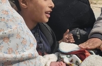  آوارگی فلسطینی ها از شهر غزه و ترک بیمارستان «الشفا» پس از حمله اسرائیل  (7)
