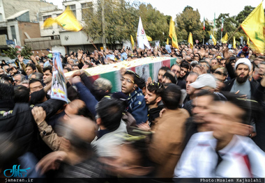 مراسم وداع و تشییع پیکر مطهر شهید مدافع حرم حمیدرضا ضیائی