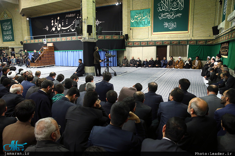 آخرین شب مراسم عزاداری حضرت فاطمه‌زهرا(س) در حسینیه امام خمینی 