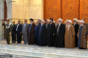 رئیس قوه قضائیه و مسئولان عالی قضایی با آرمان‌های حضرت امام خمینی (س) تجدید میثاق کردند 