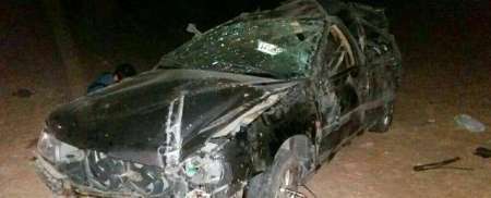 واژگونی خودرو در خوروبیابانک پنج مصدوم برجا گذاشت